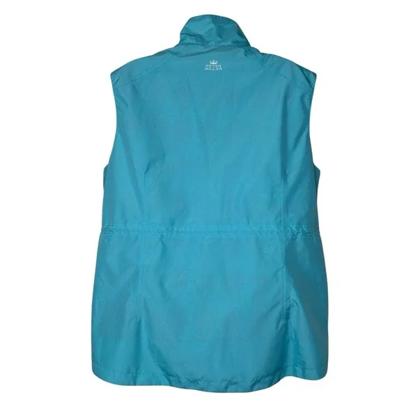 Peter Millar Women's Element Water Resistant Vest Golf Aqua XL Active Gorpcore - Picture 3 of 10